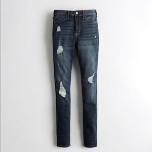Hollister Ripped Dark Jeans